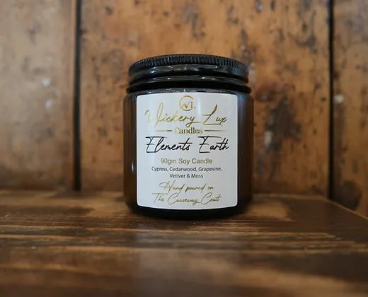 Wickery Lux Soy Travel Candle Elements Earth