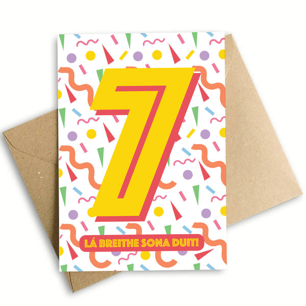 Prints Of Ireland 7th Birthday Card