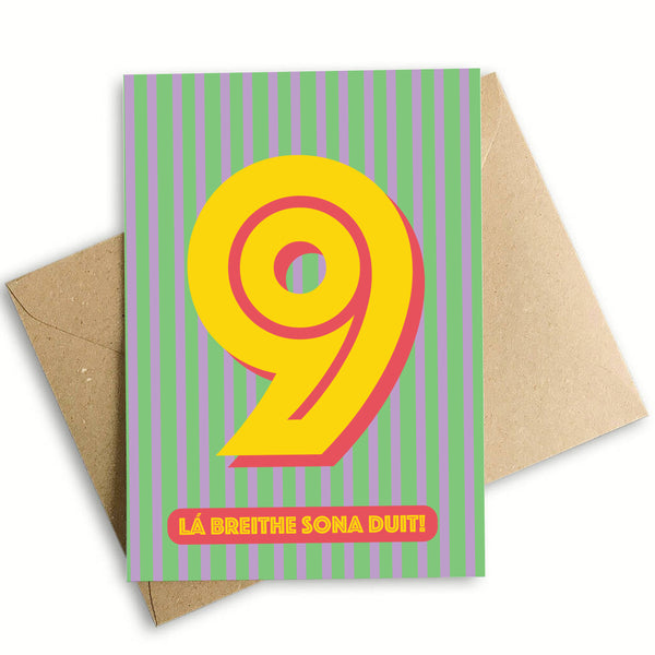 Prints Of Ireland 9th Birthday Card