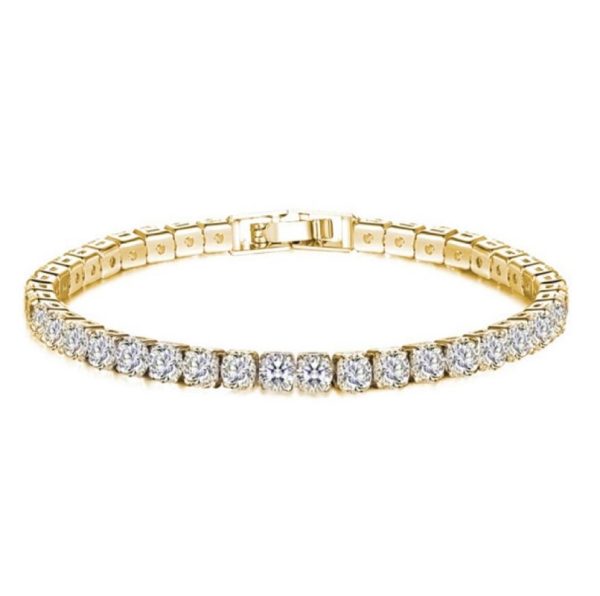 Kilkenny Silver - Gold Tennis Bracelet