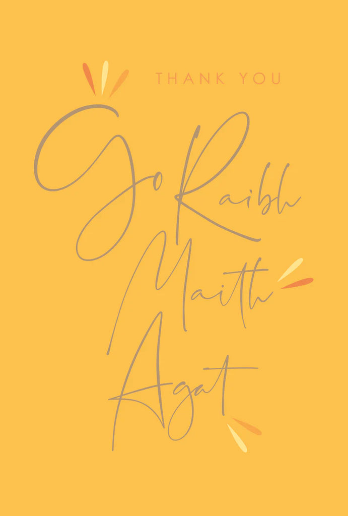 The Glen Gallery - Go Raibh Maith Agat/Thank You Card