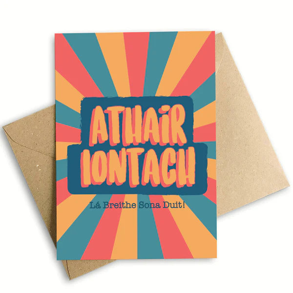 Prints Of Ireland Athair Iontach Lá Breithe Sona Duit- Happy birthday Dad