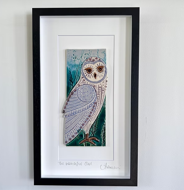 Figment Ceramics 'Owl' Tile Frame
