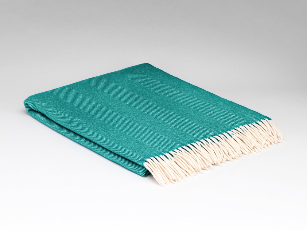 McNutt Of Donegal Tropical Green Reversible Supersoft Throw