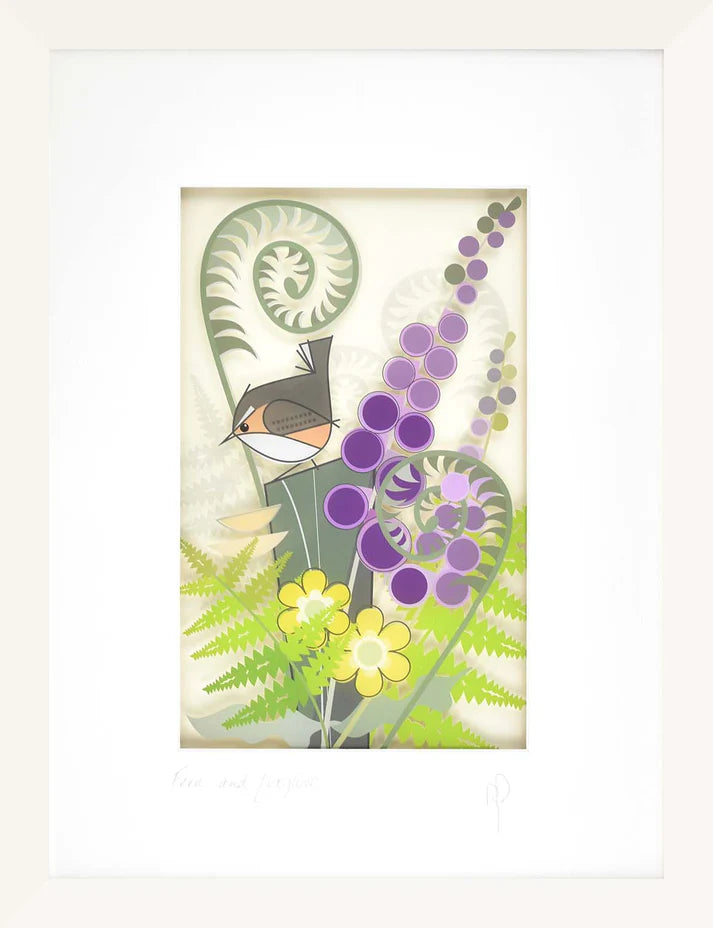 Black Hen Designs Fern & Foxglove Large