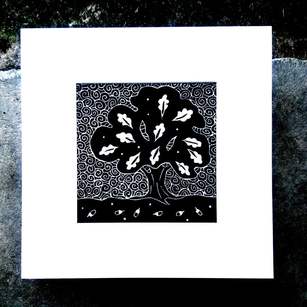 Algan Arts. Irish Linen Print. Oak