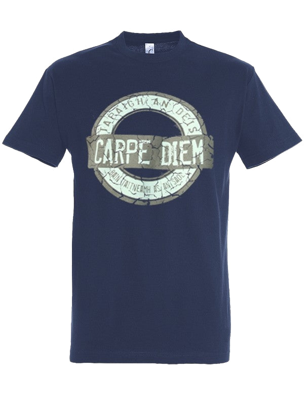 An Spailpín Fánach Carpe Diem Tapaidh An Deis Irish T-Shirt Navy