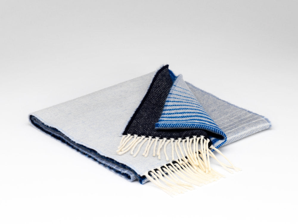 McNutt Of Donegal Denim Ómbre Scarf