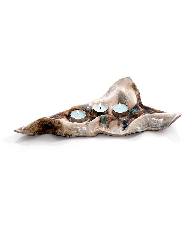 Amanda Murphy Ceramics Triple Sand Ripple Centrepiece