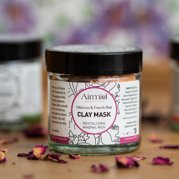Airmid Natural Handmade Soap Face Mask Hibiscus & French Red