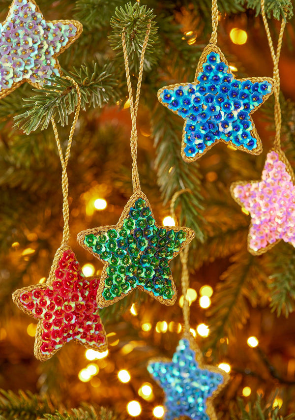 Sequin Star Hanging Decoration
