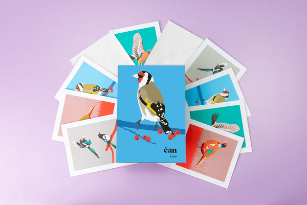 Pawpear ÉAN / BIRD – 8 Greeting cards with envelopes