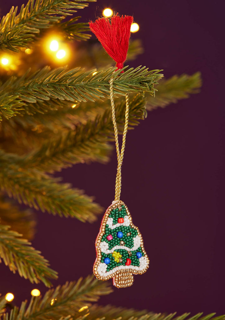 Christmas Tree Beaded Decoration