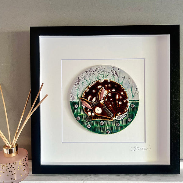 Figment Ceramics. ‘Sleeping Fawn’ medium frame