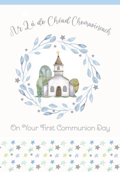Ar Lá do Chéad Chomaoineach / On your First Communion Day Card (church)