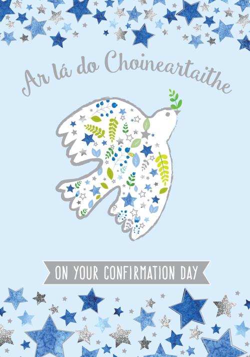 The Glen Gallery Ar Lá Do Choineartaithe On Your Confirmation Day Card stars