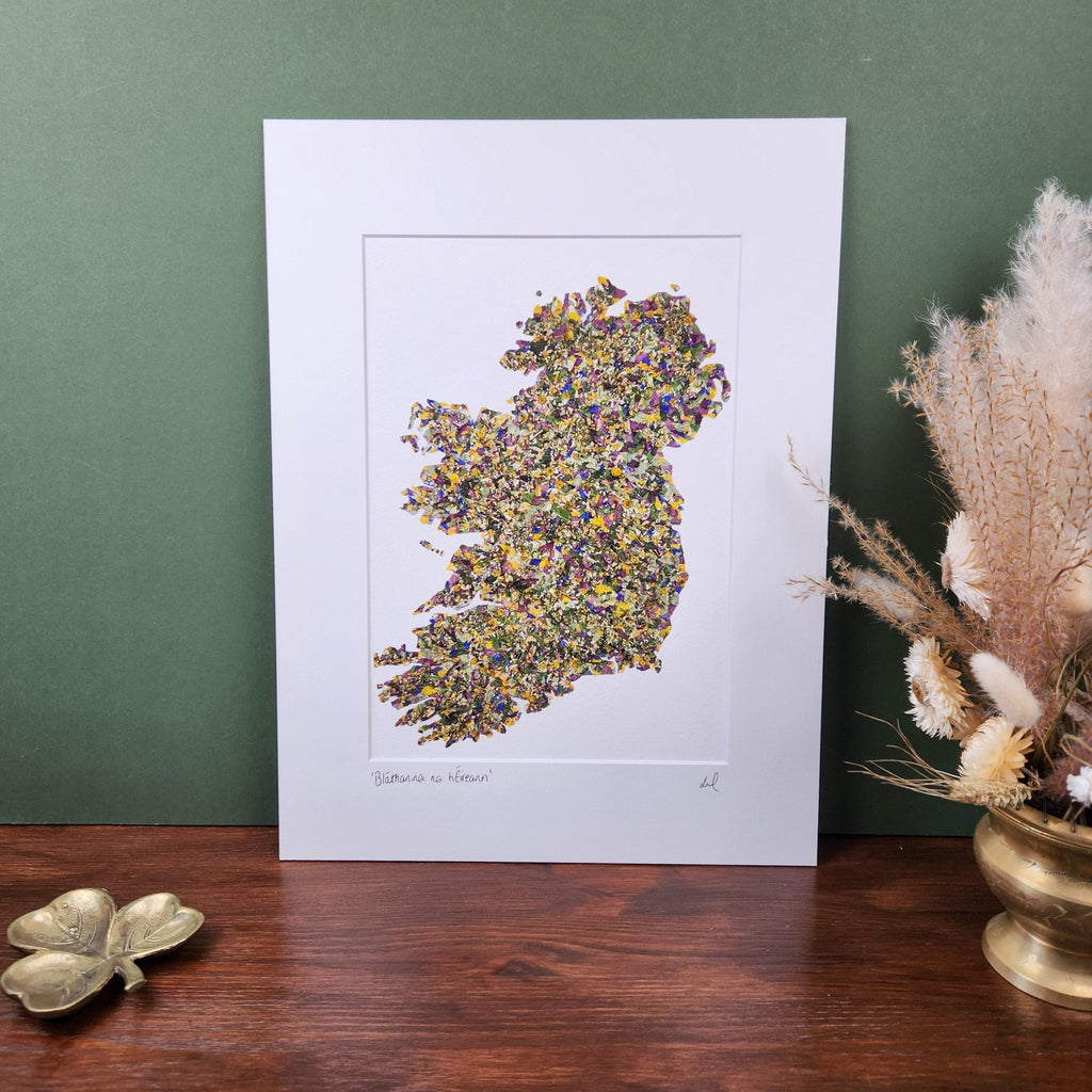 Bláthanna na hÉireann' Native Flowers of Ireland Art Print