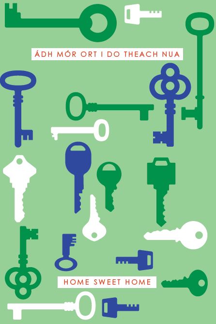 The Glen Gallery Ádh Mór Ort I Do Teach Nua/Home Sweet Home Card