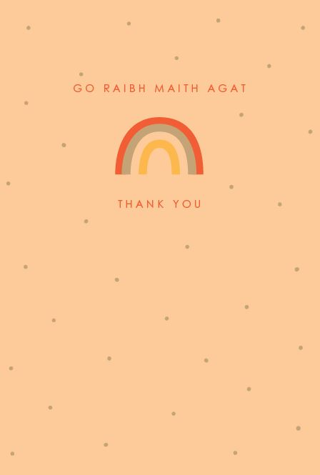 The Glen Gallery Go Raibh Maith Agat/Thank You Card