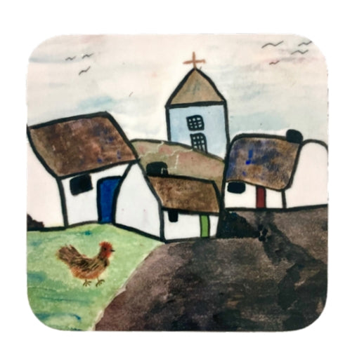 Kathryn McErlean Village Scene Coaster