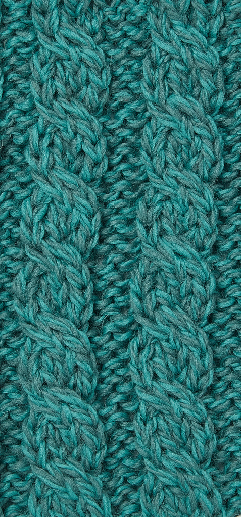Aran Woollen Mills. Achill Island Ladies Aran Cardigan. Teal