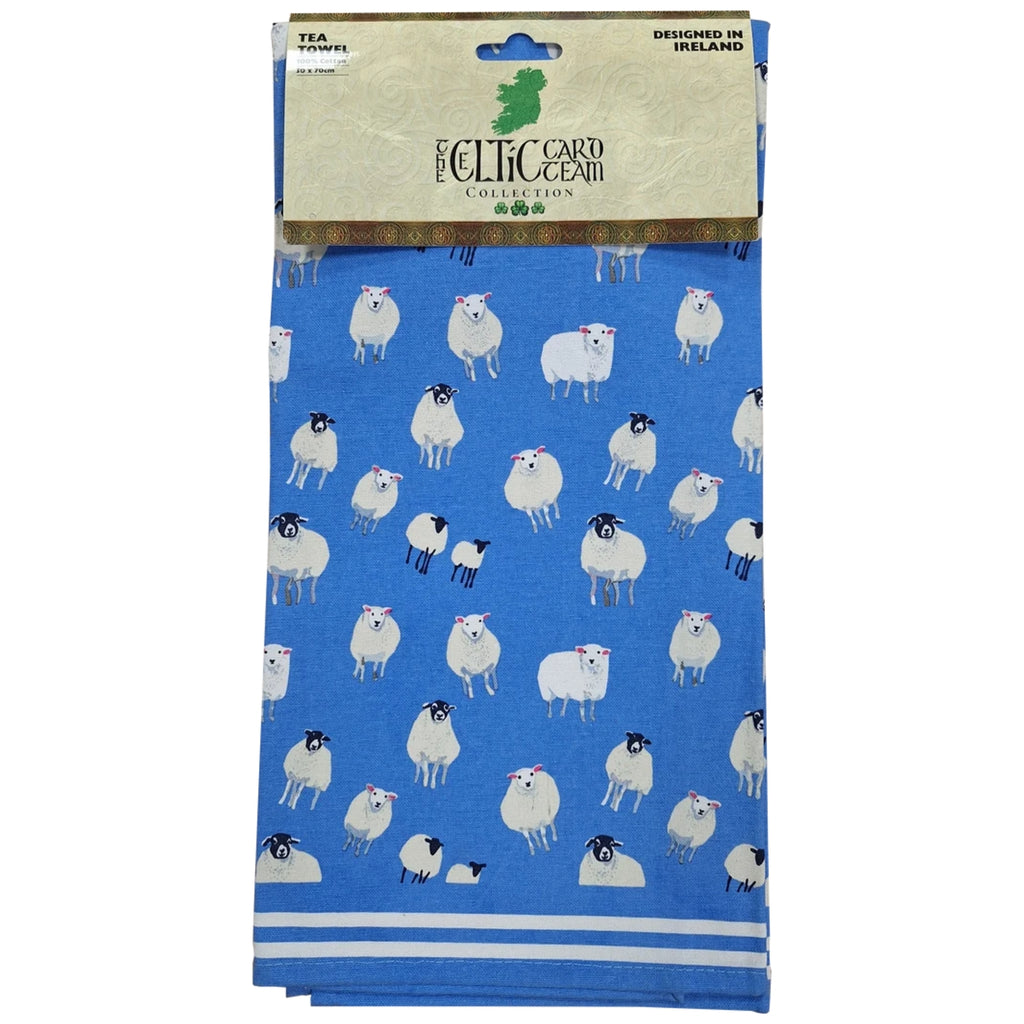 100% Cotton Tea Towel Sheep Design