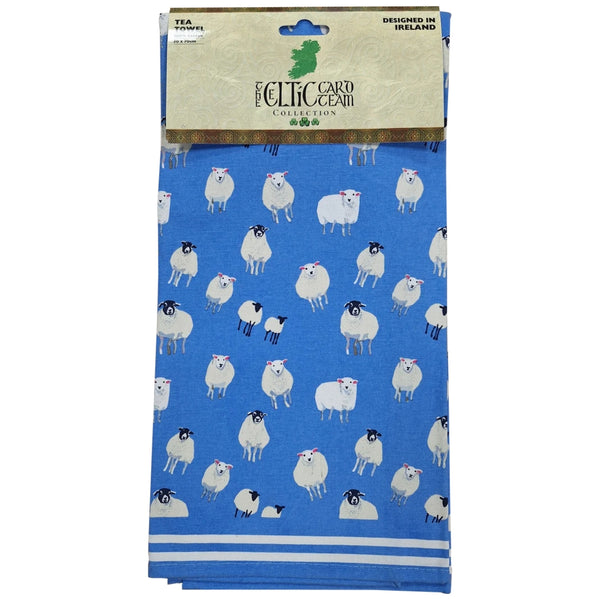 100% Cotton Tea Towel Sheep Design