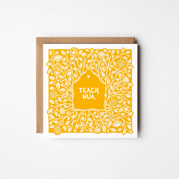 Irish greeting card | New home | Teach Nua | Screen printed