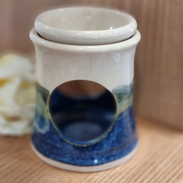 CH Pottery Oil Burner Blue