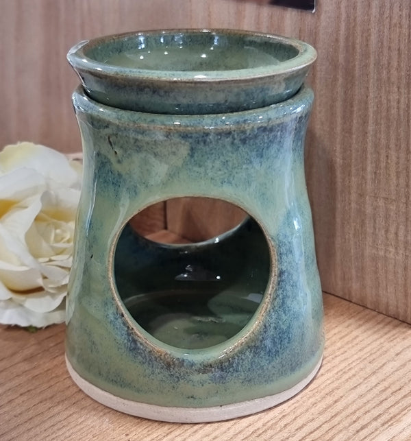 CH Pottery Oil Burner Green