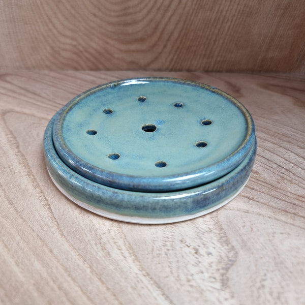 CH Pottery Soap Dish Green