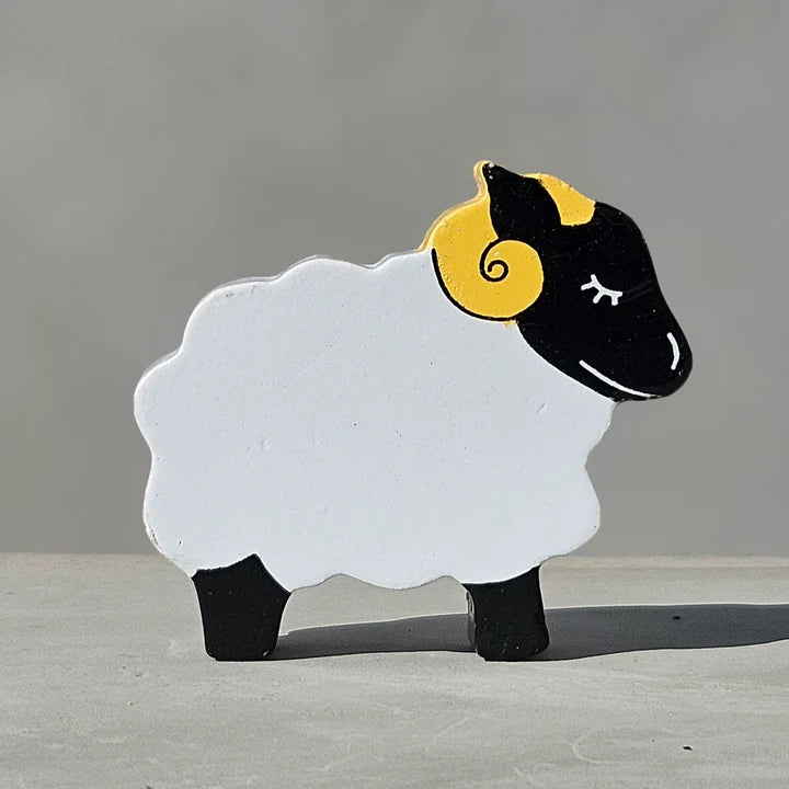 Alphabet Jigsaws Handcrafted Wooden Magnetic Sheep Play Figure