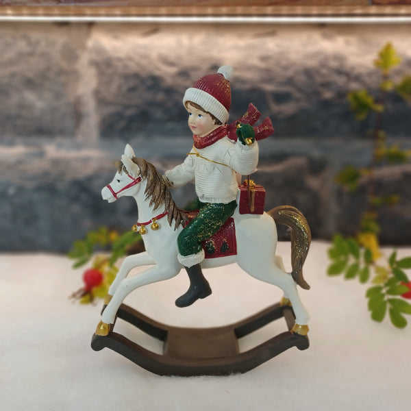 Christmas Decorations - Boy on Rocking Horse