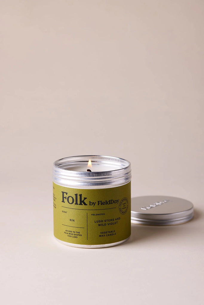 Field Day Kin Folk Tin Candle