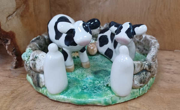 Mount Ida Pottery Gallery. Cow scene