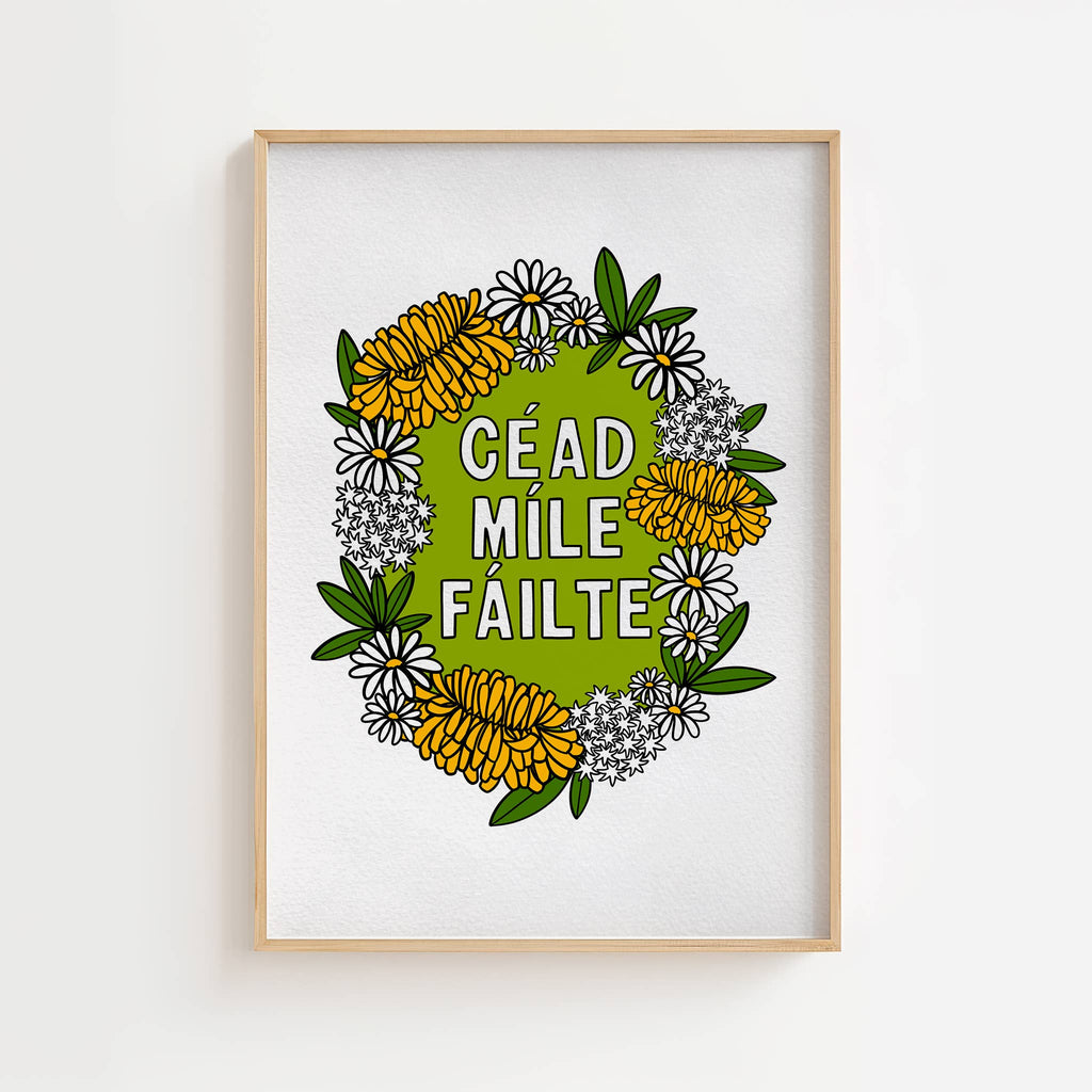 Irish Wall Art | Céad míle fáilte | art print: A5