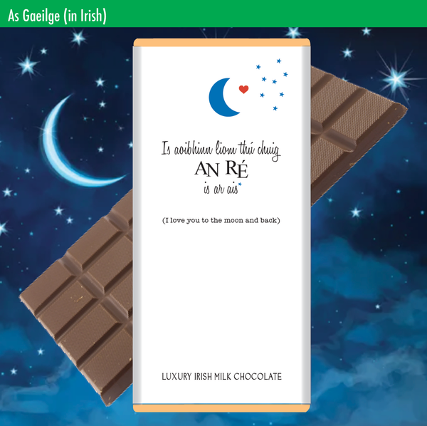 Is aoibhinn liom thú chuig an ré is ar ais (I love you to...