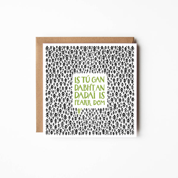Father's Day card | Irish language | The best dad for me