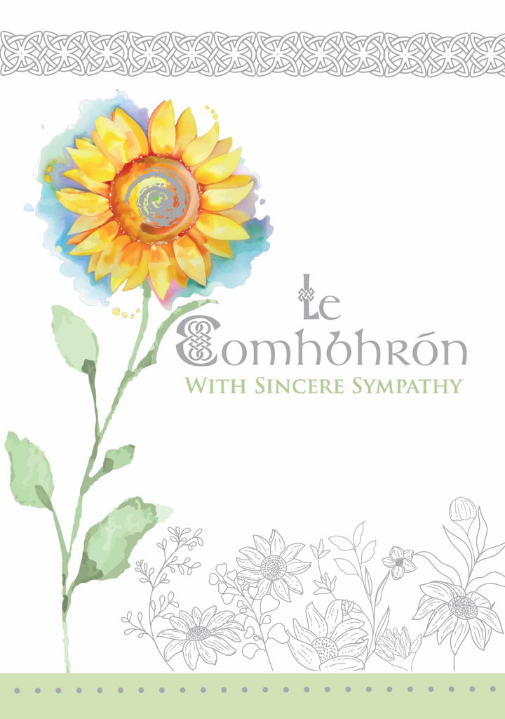 The Glen Gallery Le Comhbhrón With Deepest Sympathy Card