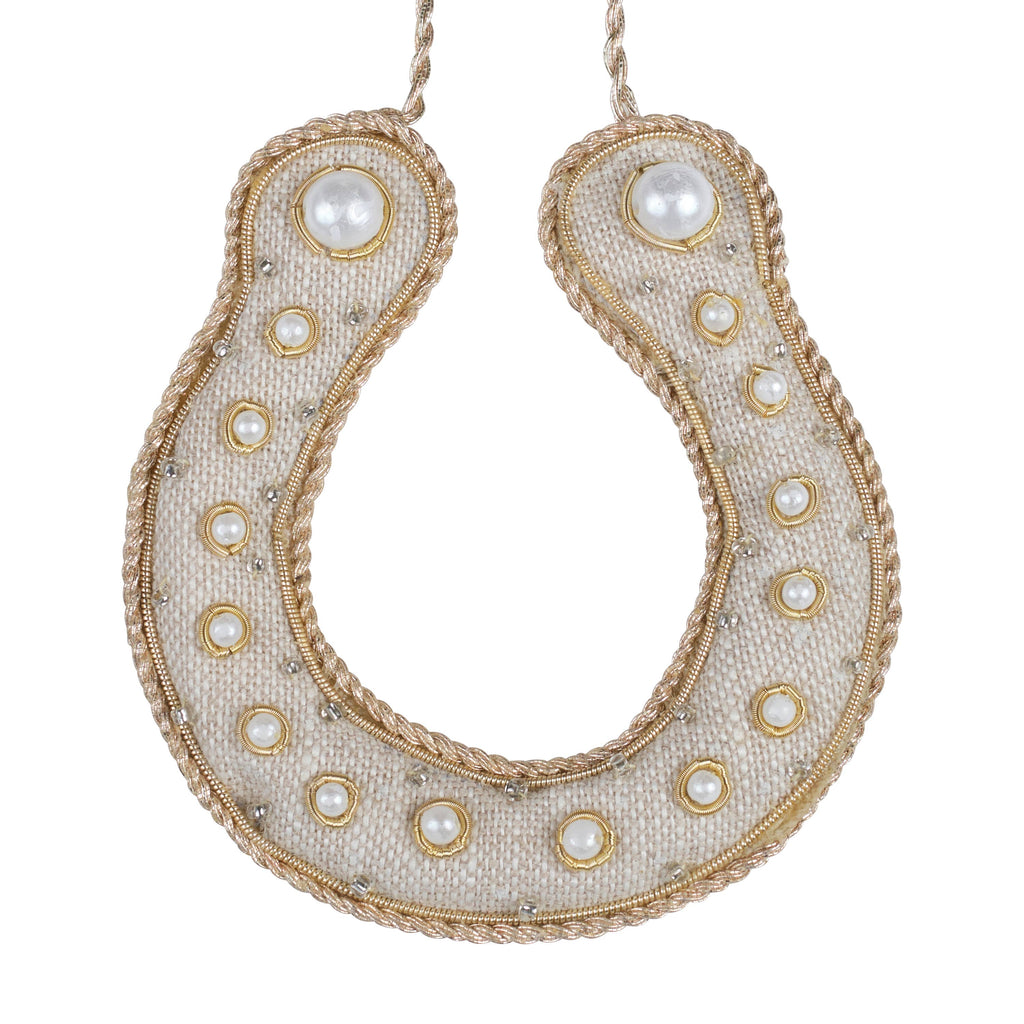 Katie Larmour Linen. Lucky Horseshoe