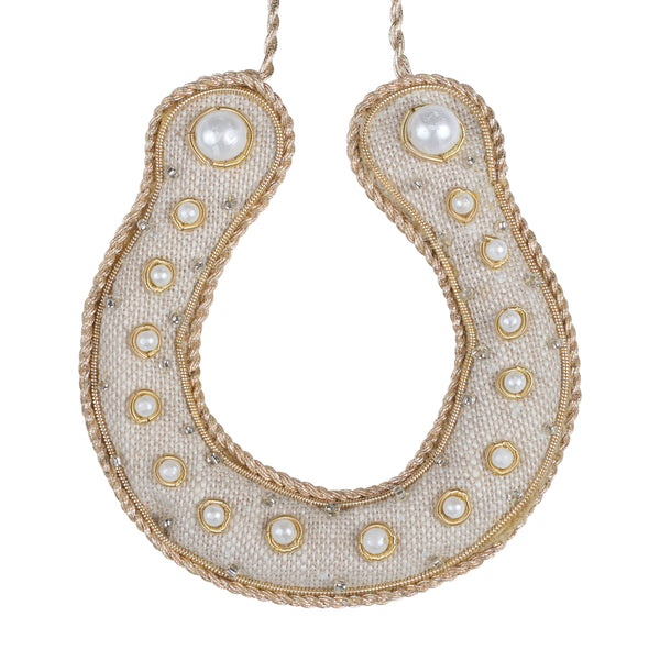 Katie Larmour Linen. Lucky Horseshoe