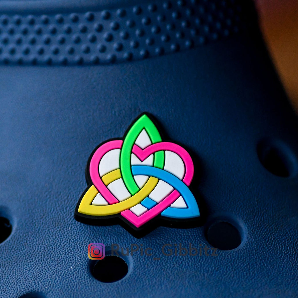 Croc Charm Rupic Gibbitz - Celtic Heart Weave