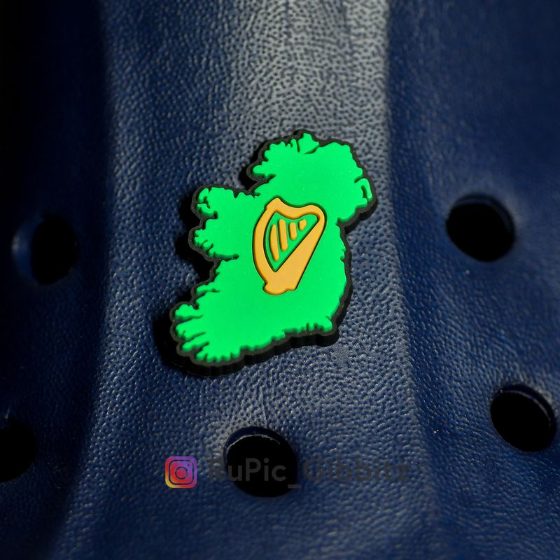 Croc Charm Rupic Gibbitz - Ireland & Harp