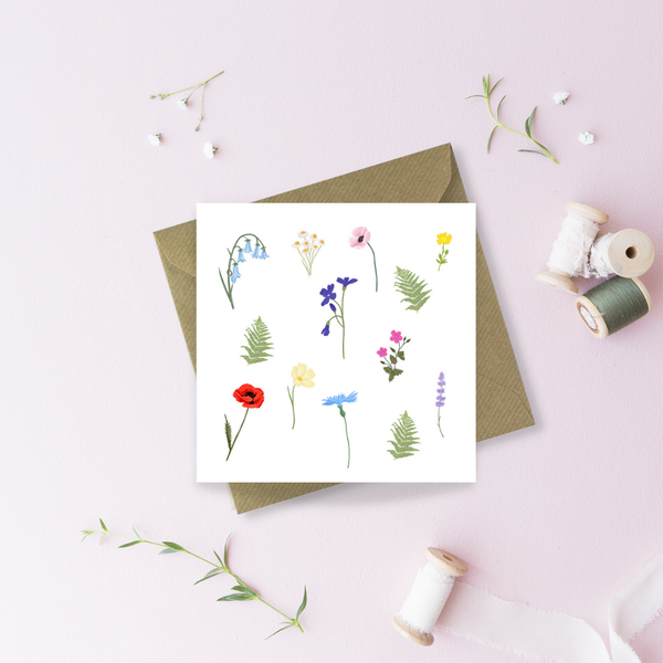 Wildflowers Greetings Card