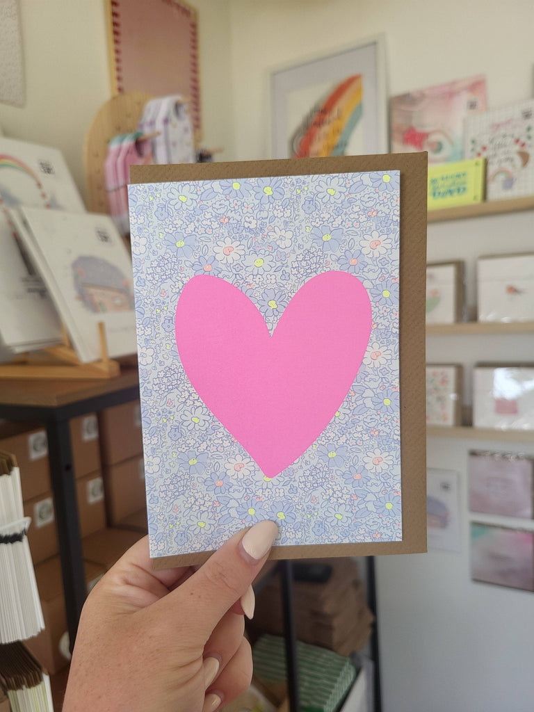 Neon Pop! Floral heart