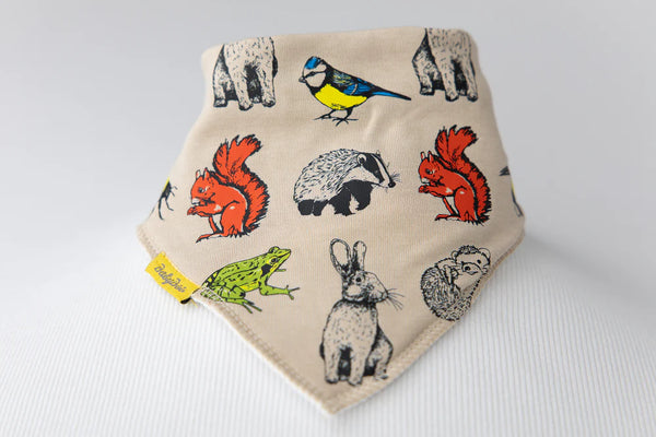 BabyBoo. Fauna Irish Wildlife organic cotton DribbleBoo bandana bib