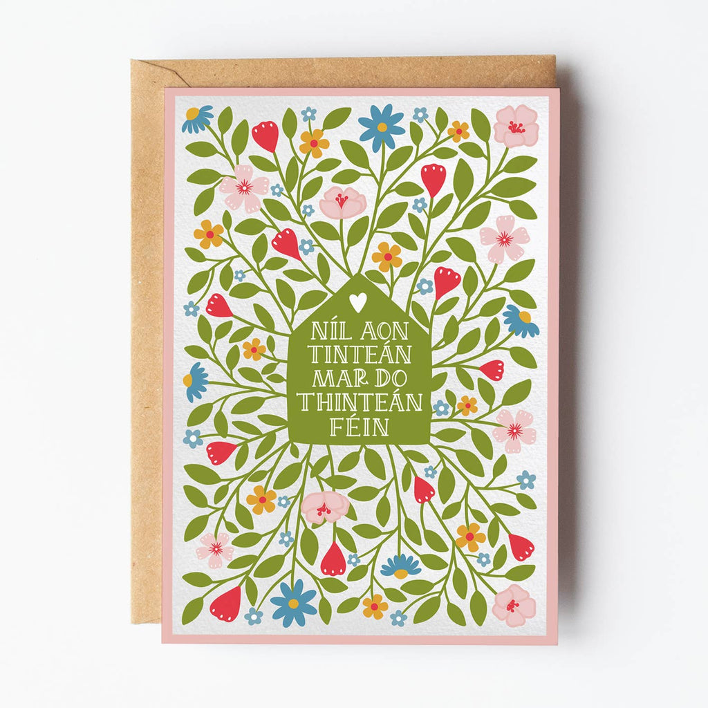 Irish Card | Home sweet home | A6 housewarming card