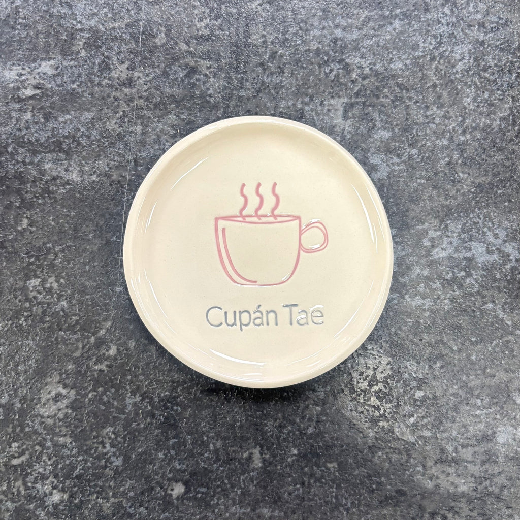 Maple Tree Pottery Cupán Tae Ring Dish - Pink