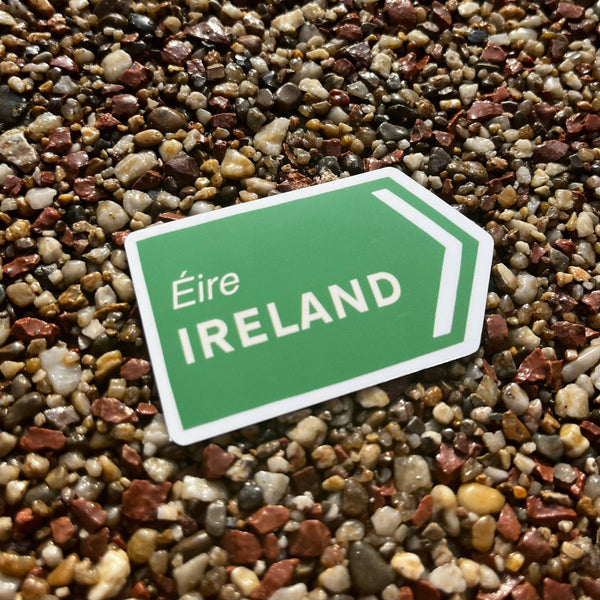 Ireland Road Sign Sticker