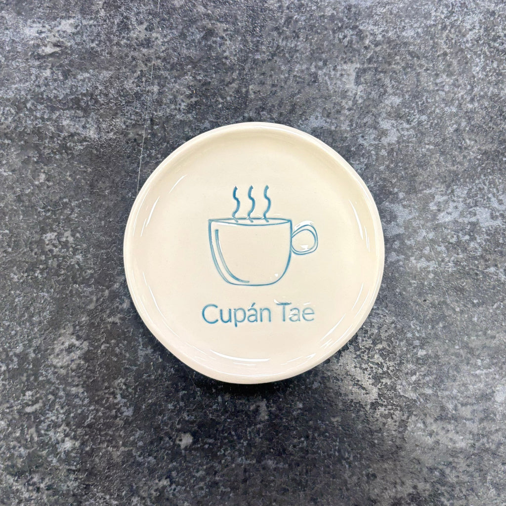 Maple Tree Pottery Cupán Tae Ring Dish - Blue